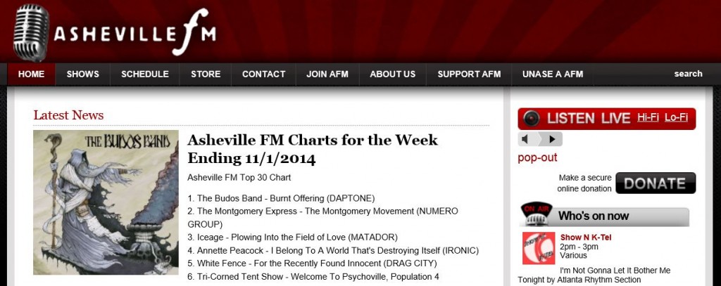#6 Chart Listing Asheville NC Nov 2014